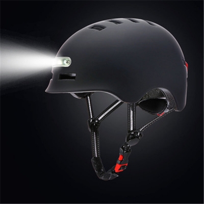 Intelligent LED light electric scooter helmet